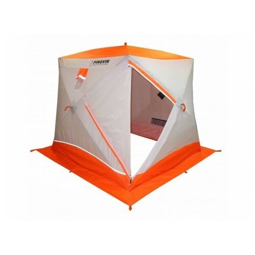 Зимняя палатка Пингвин Призма BRAND NEW двухслойная 200х185 бело-оранжевый