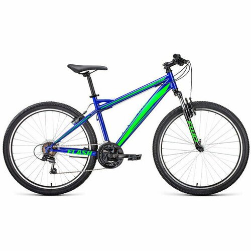 Велосипед Forward Flash 26 1.0 синий/ярко-зеленый 20-21 г 17' RBKW1M16G006