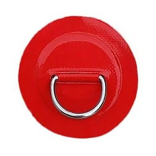 Рым Shark D-ring из ПВХ с металлическим кольцом для карго системы сапборда, красный / Рым для сап борда, sup доски, sup board