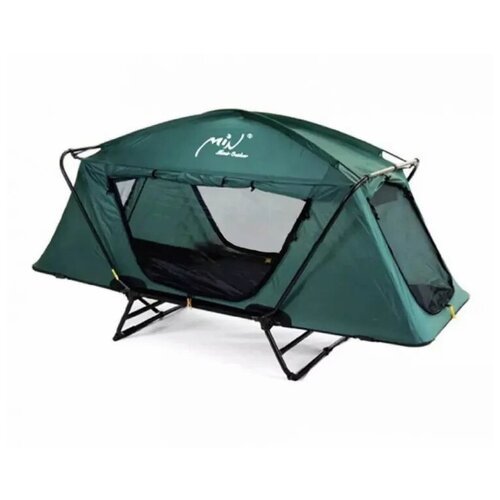 Палатка - раскладушка, зеленая, один слой стальной каркас, 16 кг. CF0940 (CF0939)