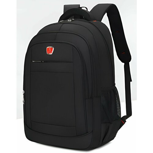 Рюкзак мужской SPORT, рюкзак городской с отелением для ноутбука, черный (red)