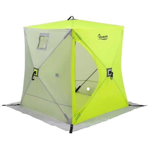 Палатка-автомат для рыбалки на льду Premier 1.8х1.8 однослойная (Желтый/серый)