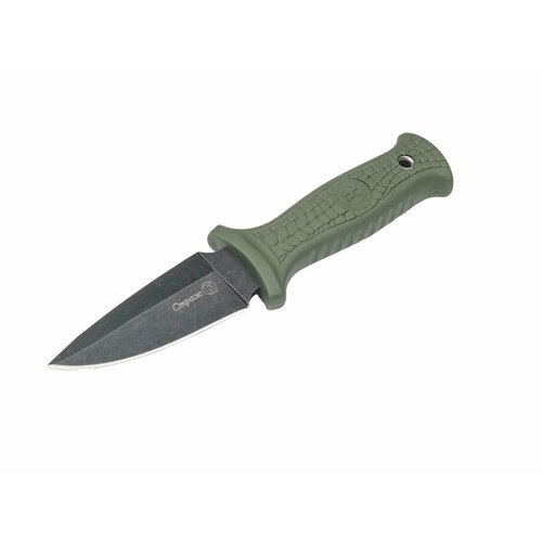 Нож туристический походный тактический Страж EDC Кизляр AUS 8 Зеленый