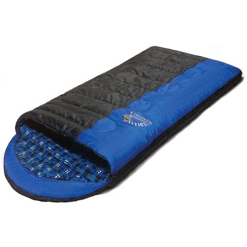 Спальный мешок Indiana Maxfort черный/синий с правой стороны