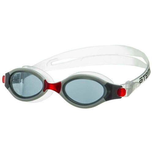 Очки для плавания ATEMI B501, белый/красный