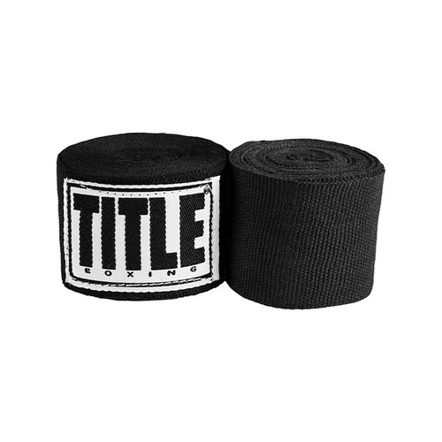 Боксерские бинты TITLE Boxing Mexican Style 180' Black (One Size)