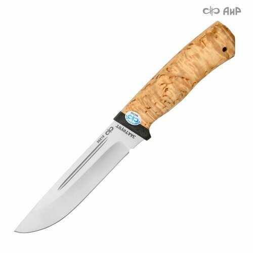 Нож туристический бекас АиР, длина лезвия 14 см, сталь 95Х18, рукоять карельская береза