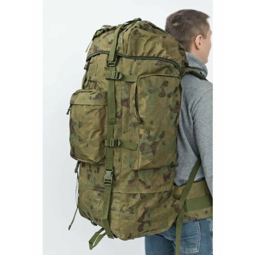 Походный туристический рюкзак Шторм/баул армейский тактический с дождевиком и карскасом 120 литров