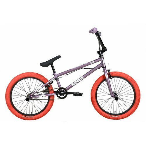 Велосипед Stark Madness BMX 2 (2024) 9' фиолетово-серый/перламутр/красный
