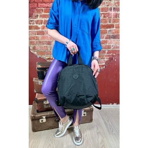 Текстильный стильный рюкзак черный