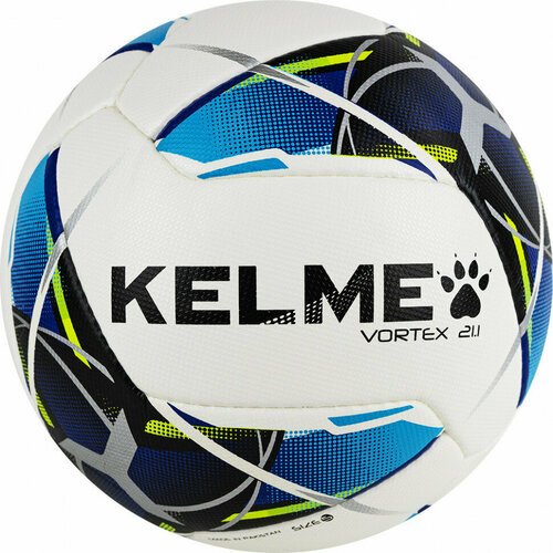 Мяч футбольный KELME Vortex 21.1 8101QU5003-113, р.4, бело-синий