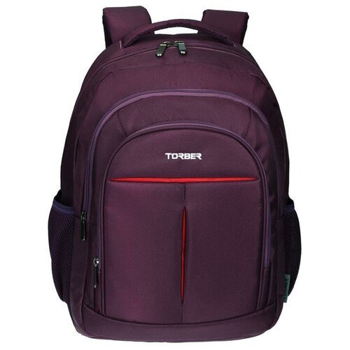 Рюкзак из плотной ткани Torber FORGRAD T9502-PUR с отделением для ноутбука 15', пурпурный, 19 л