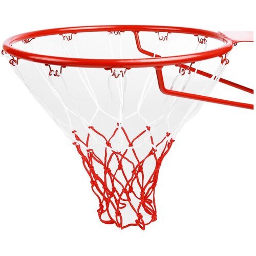 Сетка баскетбольная, 50 см, нить 3 мм, двухцветная, (2 шт)