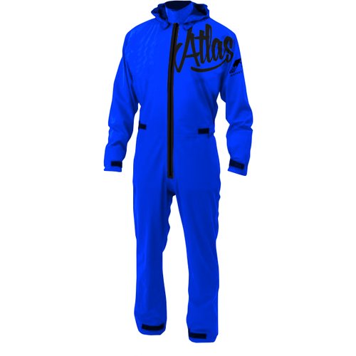Гидрокостюм герметичный сухой с неопреновыми манжетами Atlas Sport Suit, синий, размер XL