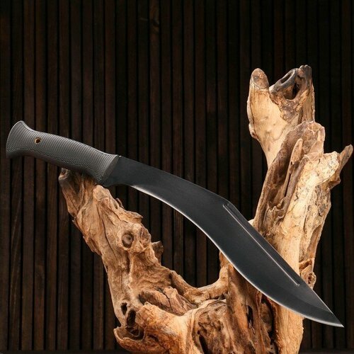 Нож-кукри туристический 'Джунгли' 44,5см, клинок 320мм/4,9мм, черный