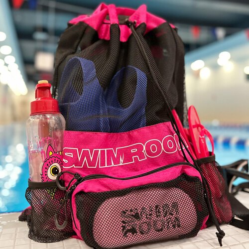 Сетчатый мешок - рюкзак для спорта и пляжного отдыха SwimRoom 'Mesh Backpack 2.0', розовый