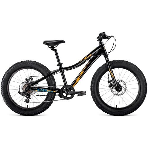 Велосипед FORWARD Bizon Micro 20 D FR -23г. (11' / черный-желтый )