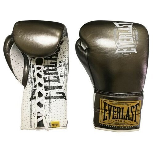 Перчатки боевые Everlast 1910 Classic 10oz металлические