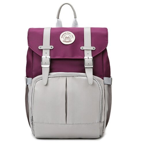 Рюкзак для мам Fly фиолетовый/серый