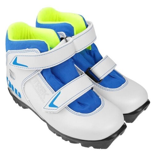 Детские лыжные ботинки TREK Snowrock NNN (ИК) 2020-2021, р.35, белый/синий