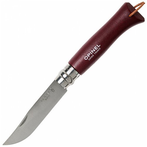 Нож складной OPINEL №8 Trekking Hornbeam бордовый