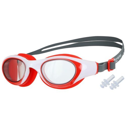 Очки ONLYTOP, для плавания, для взрослых, UV защита, цвет красный
