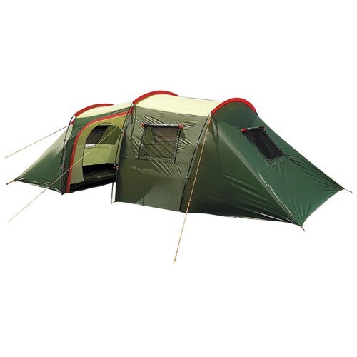 Палатка туристическая 4 местная с большим тамбуром MirCamping 1007-4, 2 комнаты для кемпинга