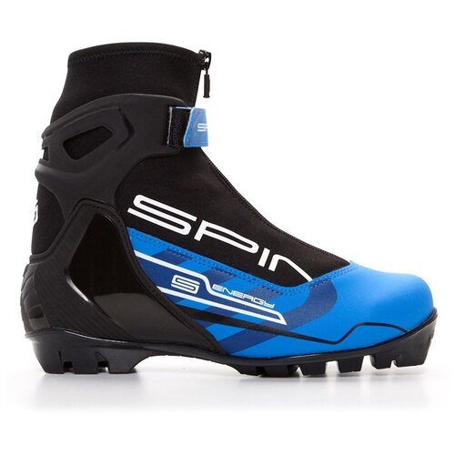 Детские лыжные ботинки Spine Energy 258 2020-2021, р.39, черный/синий