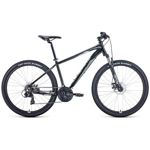 Велосипед 27,5' Forward Apache 27,5 2.0 disc AL чёрный/серый 20-21 г рама 19' RBKW1M67Q021