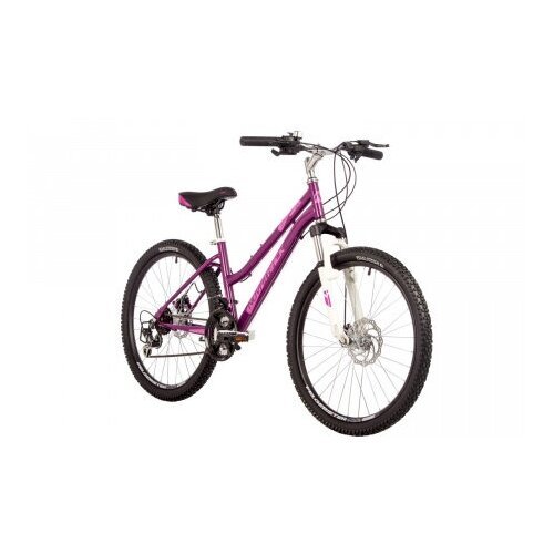 Велосипед NOVATRACK 24' JENNY PRO сталь 14', вишневый, 18 скор. TY21/TS-38/TZ500/SG-6S, диск. торм S