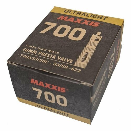 MAXXIS Велокамера MAXXIS ULTRALIGHT 700X33/50C (33/50-622) 0.6 LFVSEP48 (B-C)