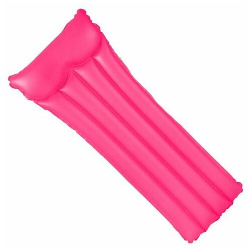 Надувной матрас для плавания Neon Frost Air Mats 183х76 см, одноместный, розовый матовый, до 100 кг, от 8 лет, без насоса, Intex 59717