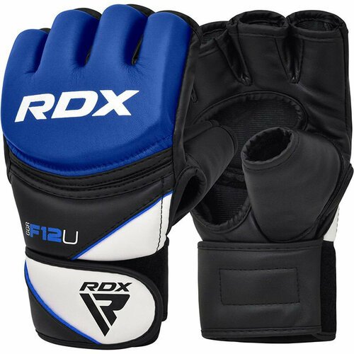 Перчатки тренировочные RDX Grappling F12 M, черный, синий