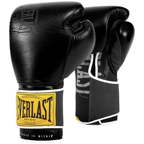 Перчатки тренировочные Everlast 1910 Classic 12oz черн.