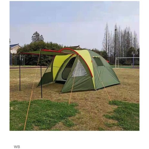 Палатка туристическая 4 местная с тамбуром кемпинговая для отдыха mircamping 1004-4
