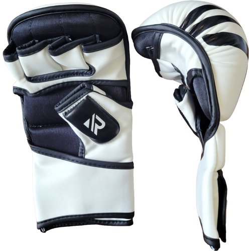 Перчатки для ММА Rage fight gear бело-черный XS