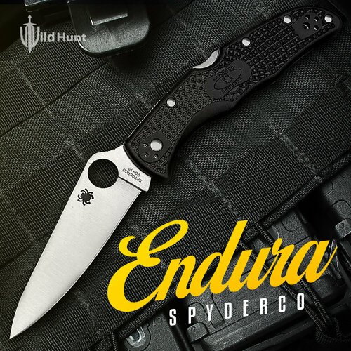 Туристический складной нож Spyderco Endura 4 Flat Black