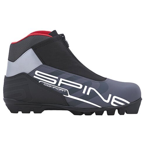 Детские лыжные ботинки Spine Comfort 483/7 2020-2021, р.41, черный/серый