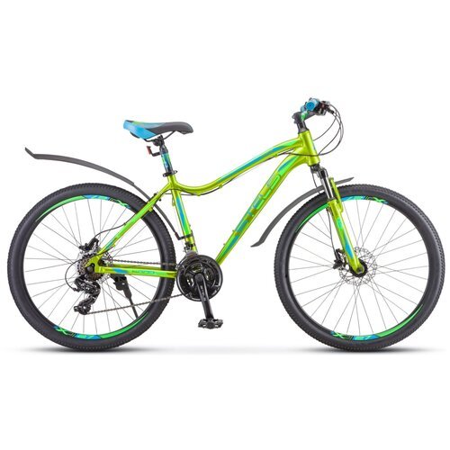Велосипед 26 Stels Miss 6000 D (рама 19) (ALU рама) (гидравлика) V010 Желтый/зеленый