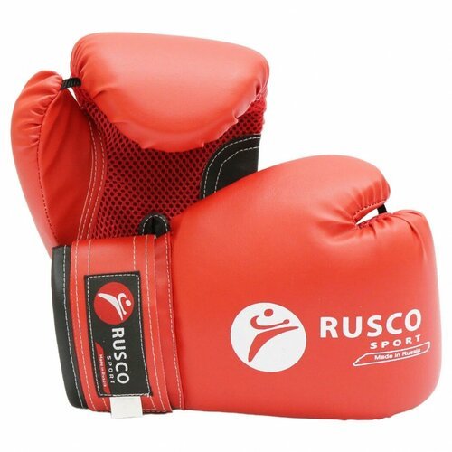 Перчатки боксерские RUSCO SPORT кож. зам. 10 Oz цвет красный
