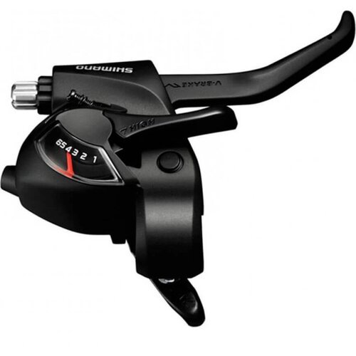Моноблок Shimano, Tourney, EF41, правый, черный, 6 скоростей, 2050 мм, / шифтер + тормозная ручка для велосипеда