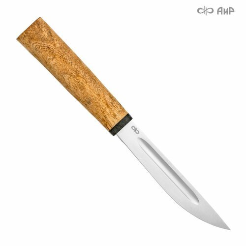 Нож туристический якут АиР, длина лезвия 13 см, сталь 95Х18, рукоять карельская береза