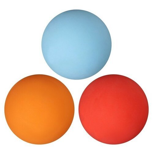 Мяч для большого тенниса, набор 3 шт, цвета микс, ONLYTOP