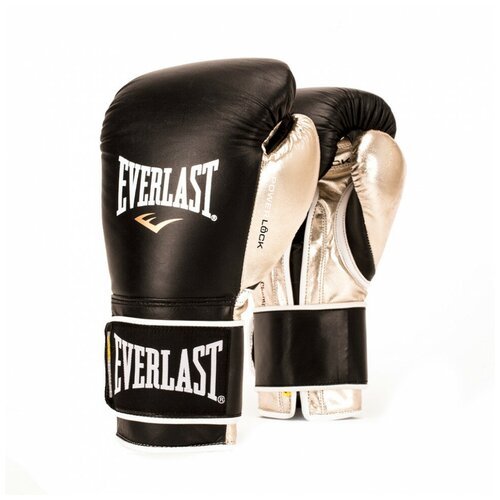 Перчатки тренировочные Everlast Powerlock 12oz черный/золотой