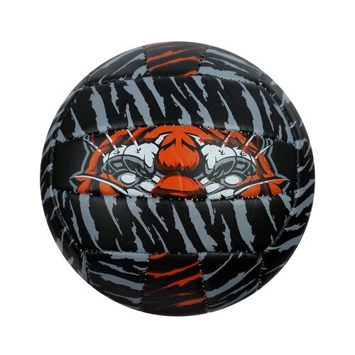 Волейбольный мяч ONLITOP Тигр черный/серый