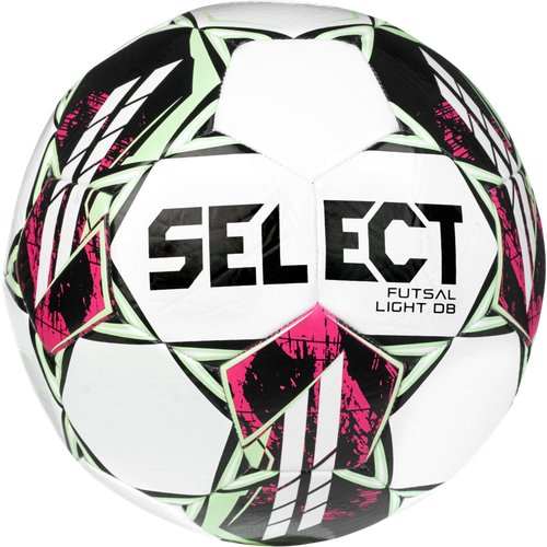 Футзальный мяч Select Futsal Light DB v22 бело-зеленый (TPU, Бутил, Select Futsal, 62-64 cм, Бело-зеленый) 62-64 cм