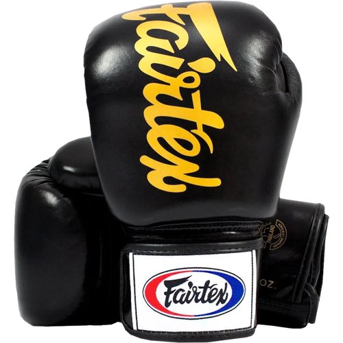 Боксерские перчатки Fairtex BGV19 Tight Fit Deluxe Black. 16oz