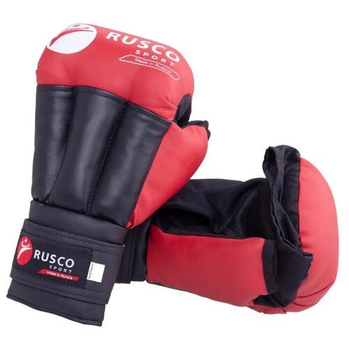 Перчатки RUSCO SPORT из искусственной кожи  для  рукопашного боя, MMA 10 красный