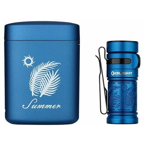 Ручной фонарь Olight Baton 3 Ti Premium Edition Summer, 1 х 16340, диод Luminus SST-40, 166 метров, 1200 люмен (Комплект)