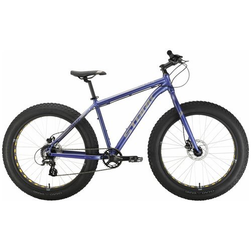 Велосипед STARK Fat 26.2 HD-18'-22г. (фиолетовый-серый)